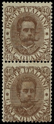 ITALIA REGNO 1889 Umberto 4 1889 Asta 8 Asta Pubblica