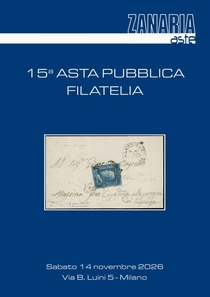 15a Asta Pubblica Filatelia - 14 novembre 2026