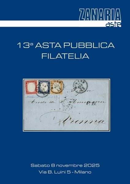 13th Philatelic Auction - November 8th 2025 / Auction 13